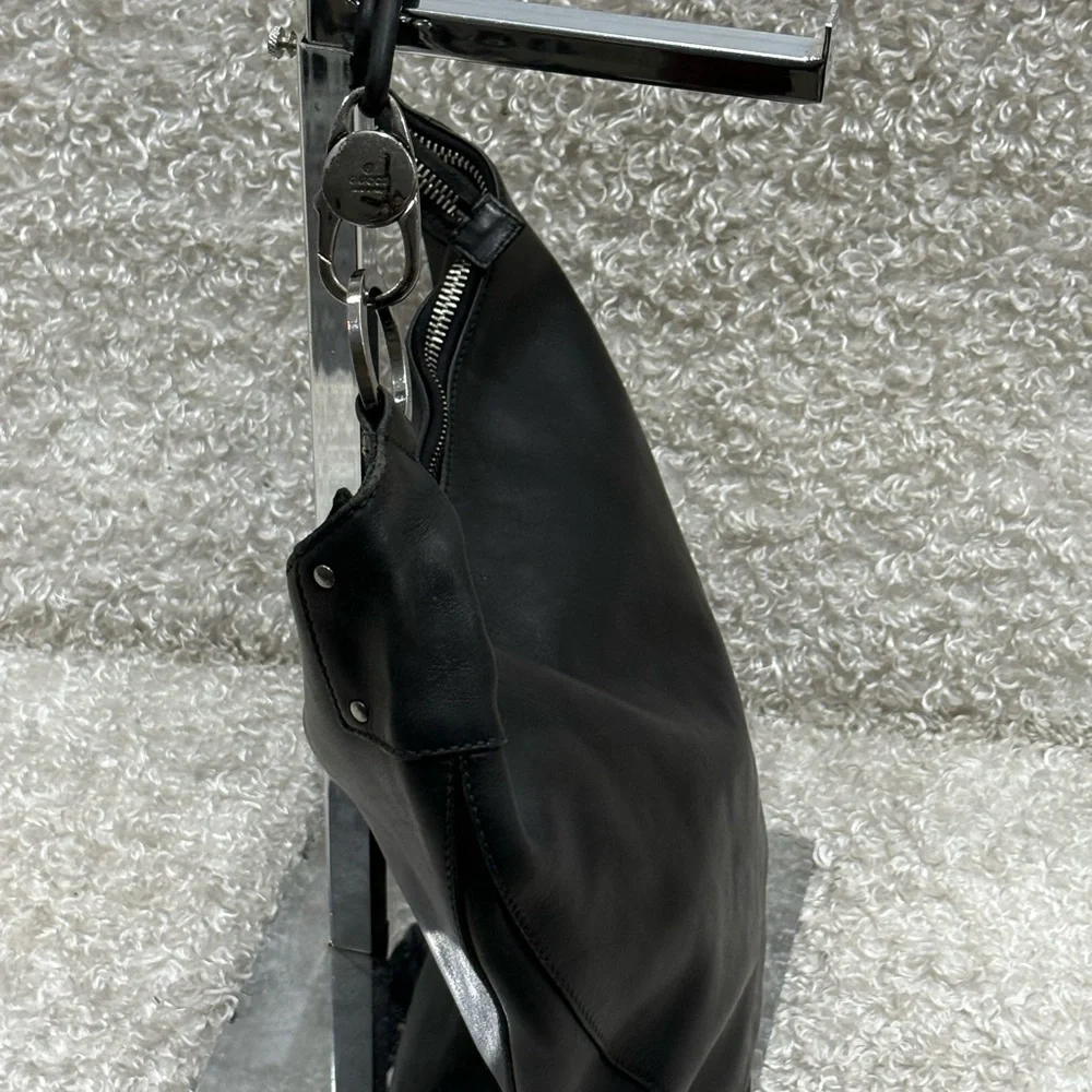 Gucci Black Leather Hobo Bag
